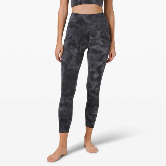 NWOT Lululemon Align High Rise Pant with Pockets 25" Diamond Dye Grey Size 20 - Picture 1 of 10